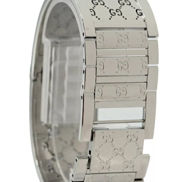 Gucci Twirl 23mm Ladies Brown Dial Double Diamond Bezel Watch! Ref: YA112504!